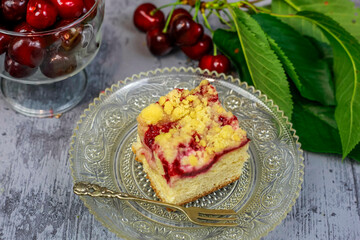 Cake with cherry