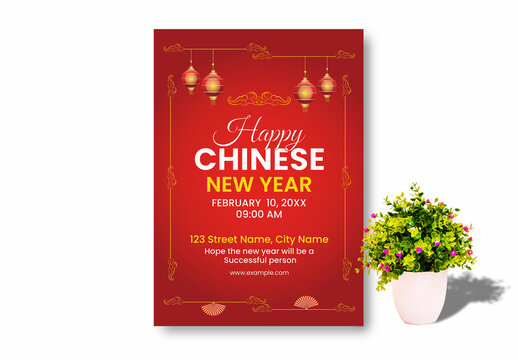 Chinese New Year Flyer Layout