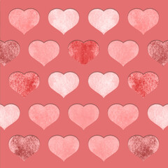 Background with hearts. Love. Valentine's Day.