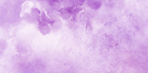Fototapeta premium Abstract background with grungy violet gradient luxury purple watercolor grunge purple watercolor background painting on paper. Beautiful grungy violet gradient watercolor artistic