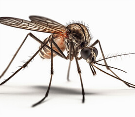Fototapeta premium mosquito isolated on white background