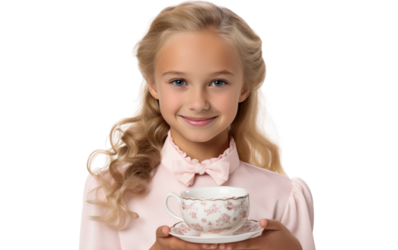 Little Guardian of Miniature Wonders On Isolated Background