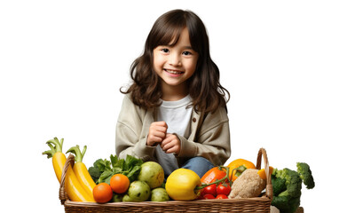 Farmers' Market Princess On Isolated Background