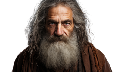 Wise Old Boy Time-Tested Grizzle On Transparent PNG