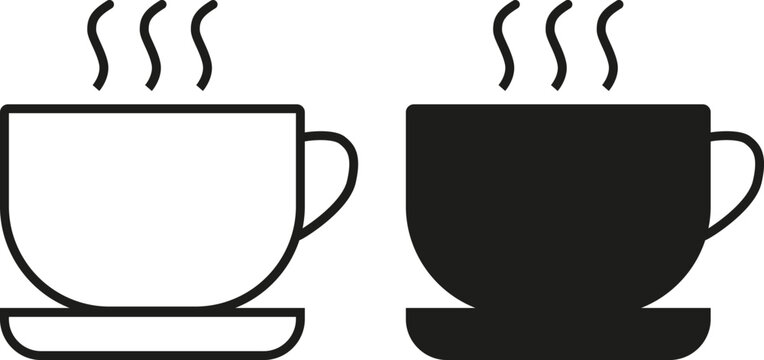 Cup a coffee sign and symbol.Coffee cup icon vector.