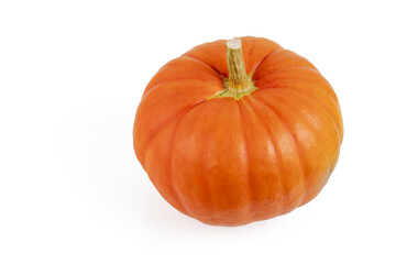 Orange pumpkin on a transparent isolated background. PNG