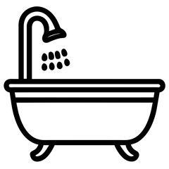 illustration of a shower in the bathroom