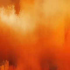 Dark Orange and gold painting Abstract background