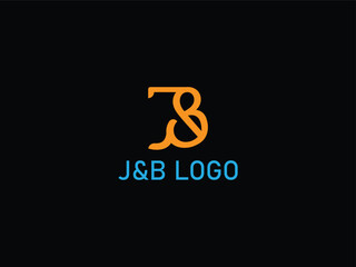 Initial Letter J&B Logo Design vector Template with business card design.