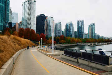 Path by Vancouver Coal Harbor Seaplane Base, Canada