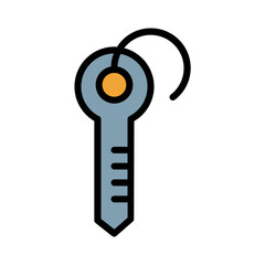 Car Keys Parking Filled Outline Icon