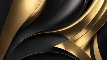 Black with golden Glam Edge Background