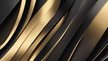 Black with golden Glam Edge Background