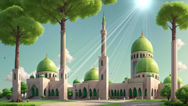 mosque in sunlight