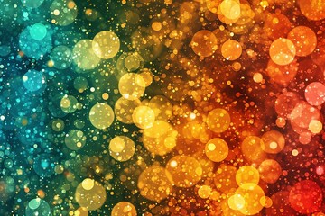 abstract background wallpaper with bright green and gold colors sparkling lights