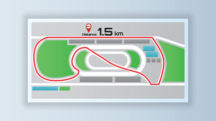 abstract background work 2017flat background of location route city circuit racetrack map