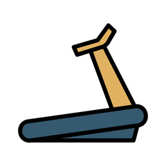 Run Gym Sport Filled Outline Icon