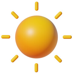 3D illustration Sun object