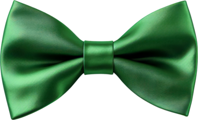 Green Satin Bow Tie, Essential Accessory, wedding, ceremony, Celebrations, Lucky, Irish, St. Patrick's day, PNG, Transparent, isolate.