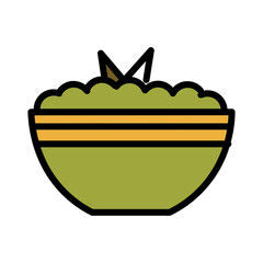 Food Dinner Holiday Filled Outline Icon
