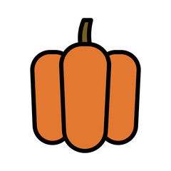 Pumpkin Dinner Holiday Filled Outline Icon