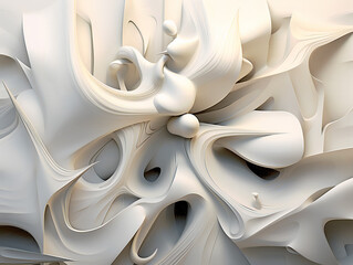 White paint splash wavy texture abstract design expressive art