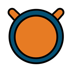 Balance Ball Work Filled Outline Icon