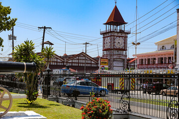 Georgetown, capital of the country of Guyana - obrazy, fototapety, plakaty