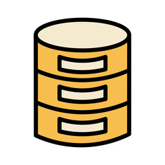 Battery Cell Phone Filled Outline Icon