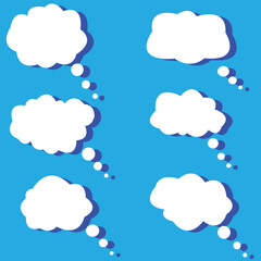 Dream isolated clod empty communication cloud. Vector design element. vector illustration. EPS 10