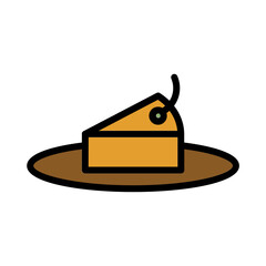 Bake Bread Desert Filled Outline Icon