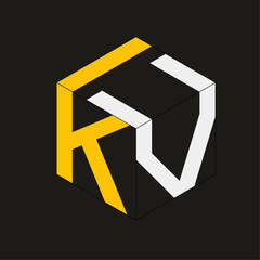 kv logo design