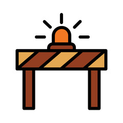 Barrier Outdoors Site Filled Outline Icon