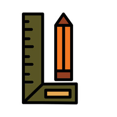 Industry Measure Tools Filled Outline Icon