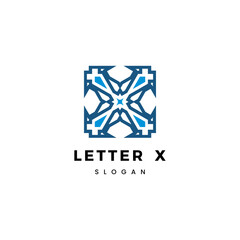 Letter X logo icon design template elements