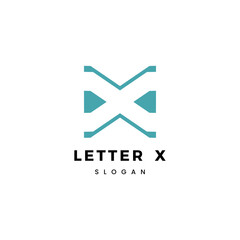Letter X logo icon design template elements