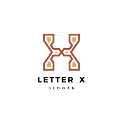 Letter X logo icon design template elements