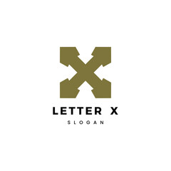 Letter X logo icon design template elements