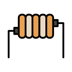 Circuit Layout Led Filled Outline Icon