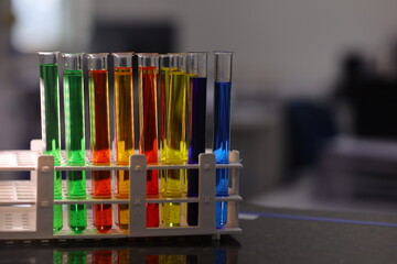 TEST TUBES IN LABORATORY