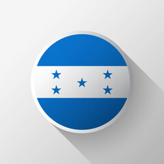Creative Honduras Flag Circle Badge