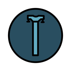 Bicycle Bike Part Filled Outline Icon