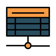 Components Server Pc Filled Outline Icon