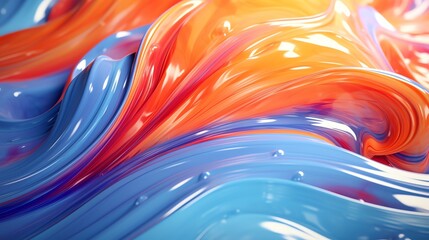 a close up of a colorful liquid