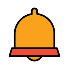 Alarm Bell Learn Filled Outline Icon