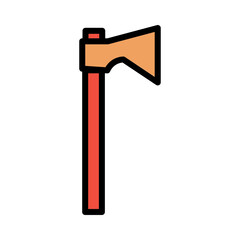 Axe Log Camping Filled Outline Icon