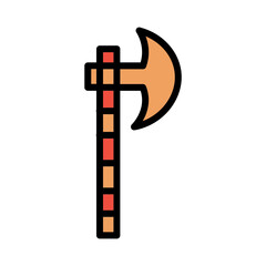Axe Log Camping Filled Outline Icon