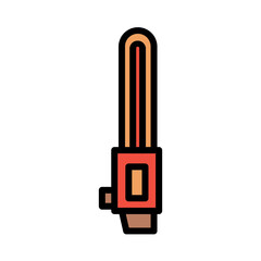Chain Saw Tool Filled Outline Icon