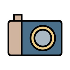 Camera Photo Picture Filled Outline Icon