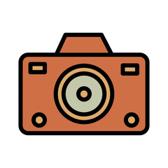 Camera Digital Photo Filled Outline Icon